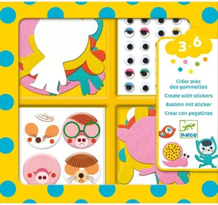 Coffret Gommettes Animaux Djeco pour enfants