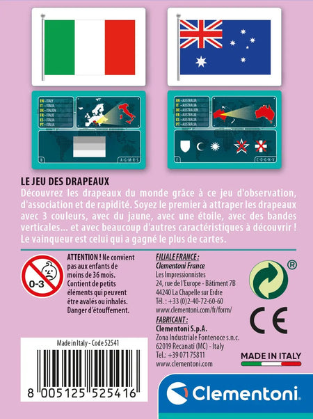 Pack de cartes de drapeaux pour jeux