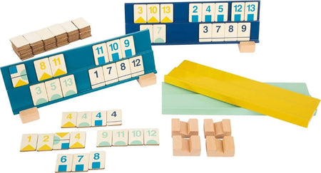 Plateau de jeu avec des pièces placées dessus