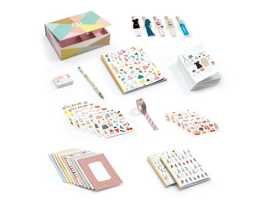 Grand coffret de papeterie Djeco Charlotte
