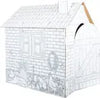 Maison de jeu à colorier en carton "Cabane"