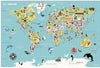 Carte du Monde magnétique Ingela P.A, carte magnetique en bois