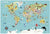 Magnetic World Map Ingela PA, magnetic wooden map