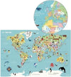 Carte du Monde magnétique Ingela P.A, carte magnetique en bois