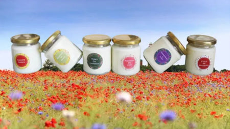 Lot de 6 bougies parfumées artisanales France150g