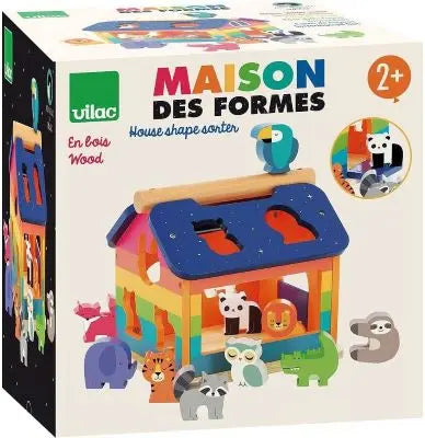 Maison des formes Arc-en-ciel - Andy Westface, jouet eveil en bois