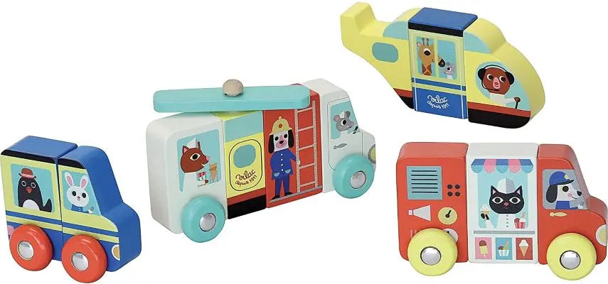 Rigol'camion Ingela P.Arrhenius, camions en bois aimantés