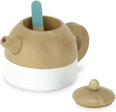 Service à thé 21 pièces, jouet imitation en bois