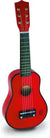 red wooden children's guitar