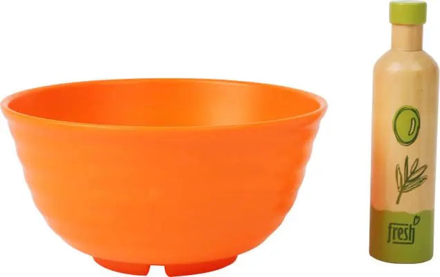 Bol en plastique rempli de légumes